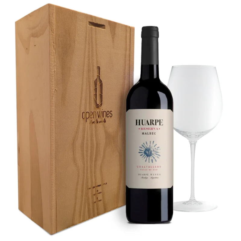 BUSINESS Cofre 1 Vino + 1 Copa