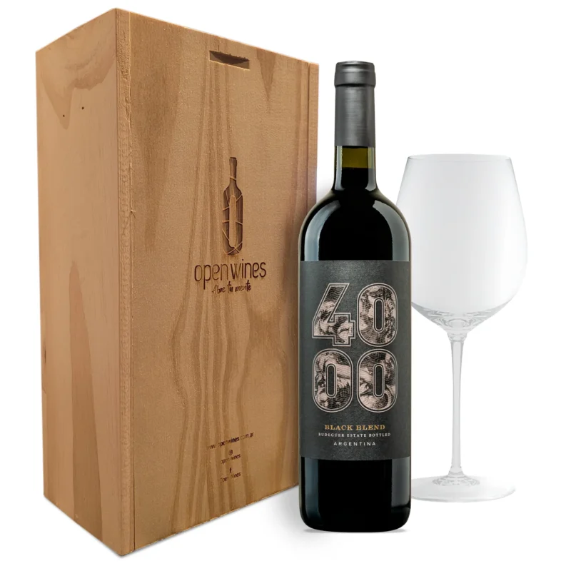 EXECUTIVE Cofre 1 Vino + 1 Copa